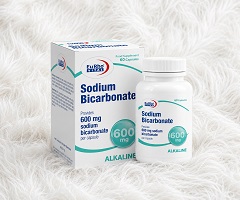 سدیم بی کربنات کپسول 600 میلی گرم یوروویتال 60 عدد