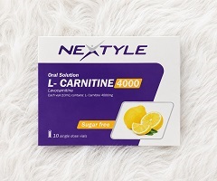 ال کارنیتین 1000 ویال خوراکی با طعم لیمو نکستایل 10عدد