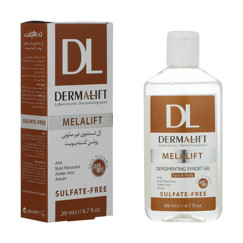 ژل شستشوی غیر صابونی روشن کننده درمالیفت مدل MELALIFT  حجم 200 میلی لیتر